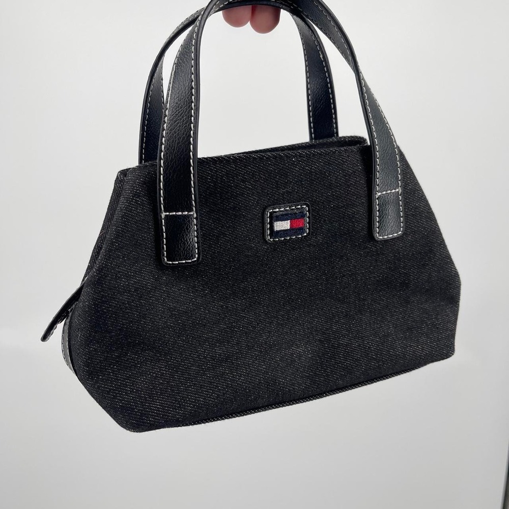 Vintage Y2K Tommy Hilfiger Mini Purse Denim 90s Minimalist Chic Heritage Capsule